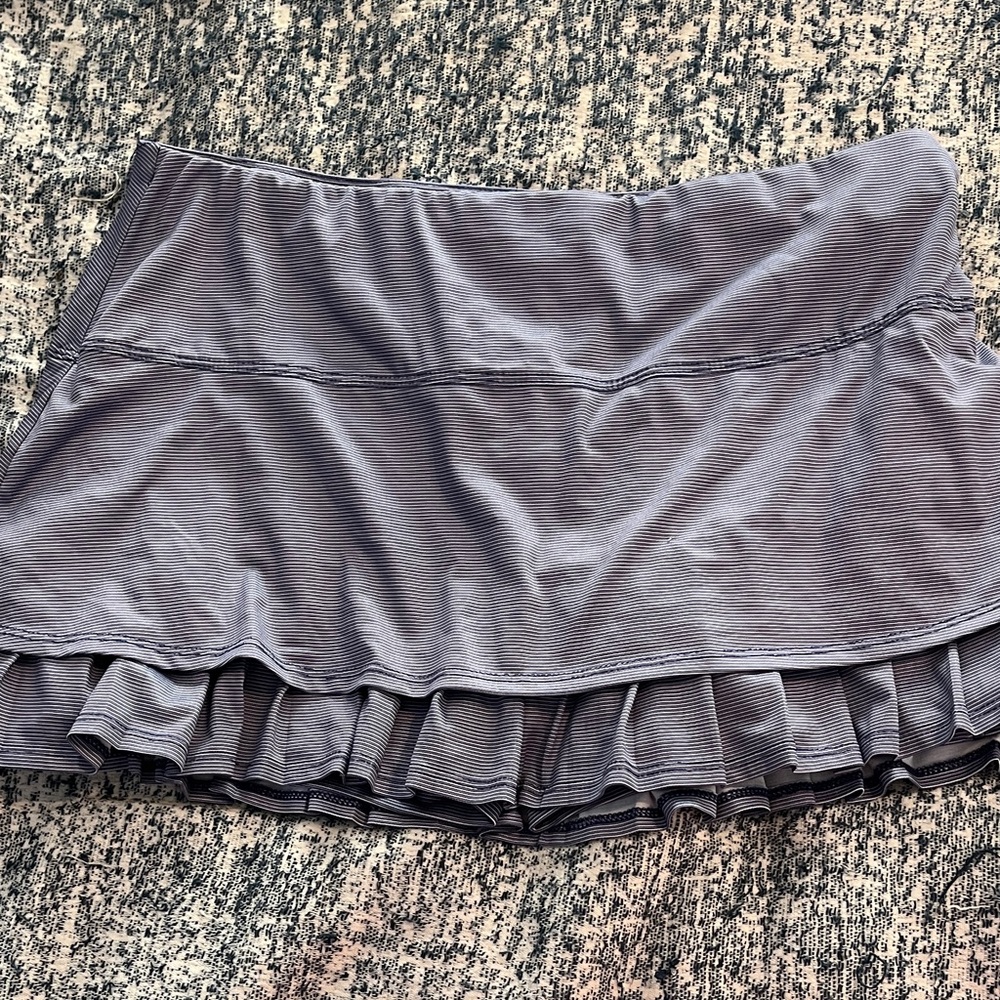 Blue Ruffled Skort. Tennis skirt